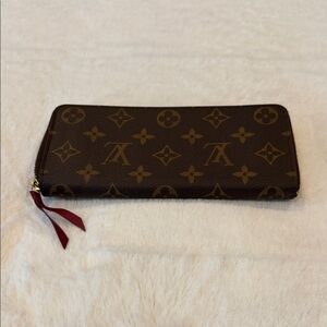 Louis Vuitton Monogram Clemence Zip Wallet • Excellent • Dust Bag